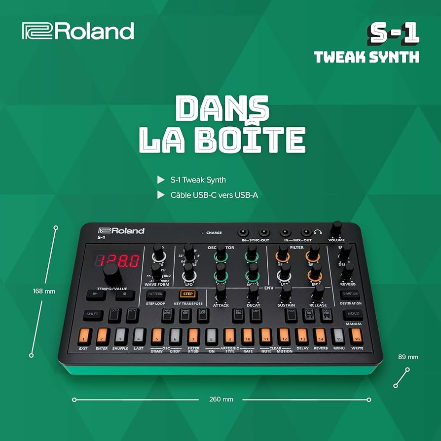 鍵盤楽器 Roland TWEAK SYNTHESIZER S-1 ROLAND S-1 Tweak Synth - 189,00€ (Synthétiseurs) - Espace